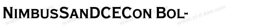 NimbusSanDCECon Bol字体转换